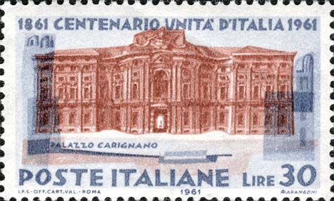 Centenario dell´unità d´Italia - Palazzo Carignano, a Torino
