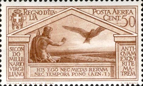 Zweitausend Jahre nach der Geburt Vergils - Jupiter und Adler auf der Konsularstraße