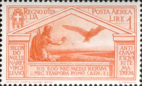 Zweitausend Jahre nach der Geburt Vergils - Jupiter und Adler auf der Konsularstraße