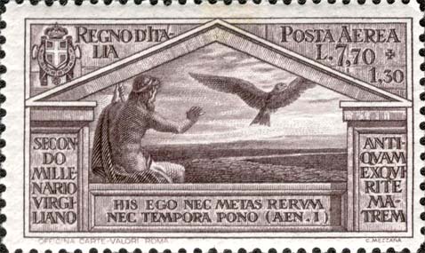 Zweitausend Jahre nach der Geburt Vergils - Jupiter und Adler auf der Konsularstraße