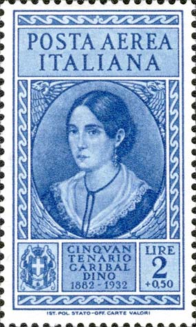 50. Todestag von Giuseppe Garibaldi - Porträt von Anita Garibaldi