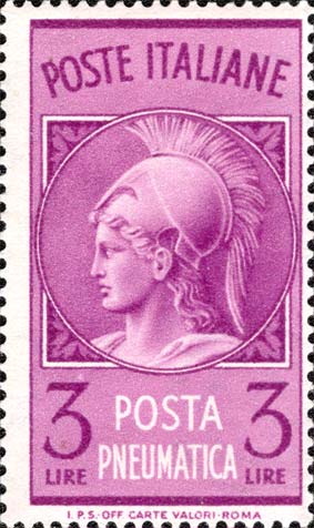POSTA PNEUMATICA - Testa di Minerva