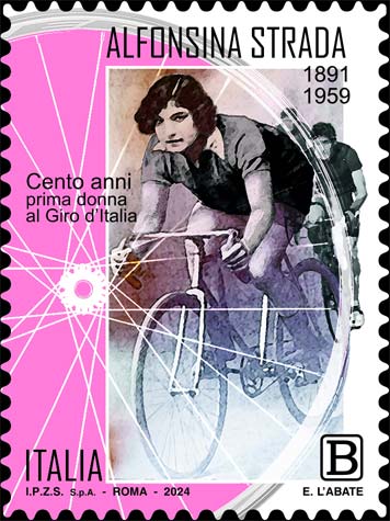 Alfonsina Strada in bicicletta