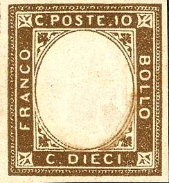 Nicht verausgabt - 10. c. - Reliefbildnis von Vittorio Emanuele II.