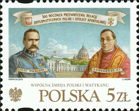 Diplomatische Beziehungen - Benedikt XV. und Józef Piłsudski