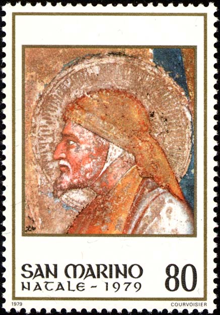 Natale - Sacra Famiglia, affresco di A. Alberti da Ferrara