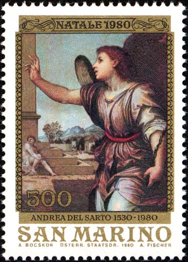 Natale - Madonna delle arpie, da Andrea del Sarto