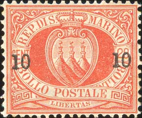 Freimarken: mit lokalem Aufdruck - Landeswappen