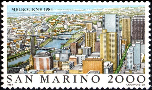 Esposizione filatelica internazionale, a Melbourne - Melbourne nel 1984