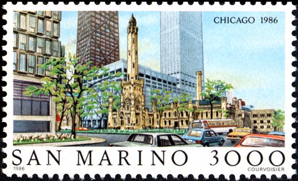 Esposizione filatelica internazionale, a Chicago - Chicago nel 1986
