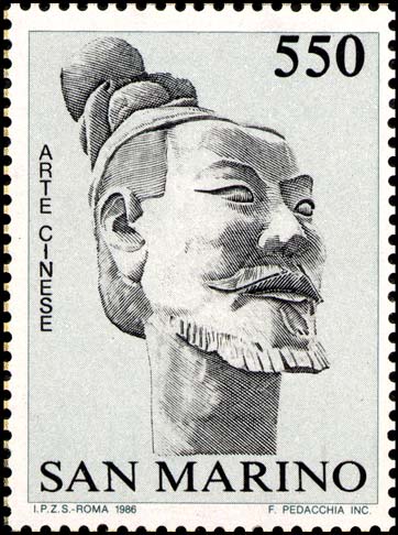 15° anniversario dei rapporti ufficiali con la repubblica popolare cinese - Sculture in terracotta Xian