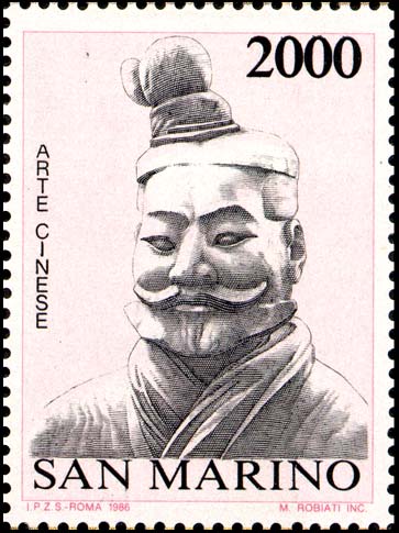 15° anniversario dei rapporti ufficiali con la repubblica popolare cinese - Sculture in terracotta Xian