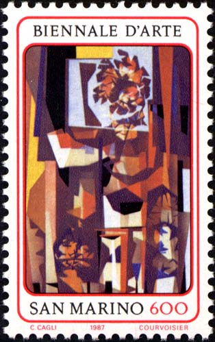 Biennale d´arte a San Marino - Dipinto di Corrado Cagli