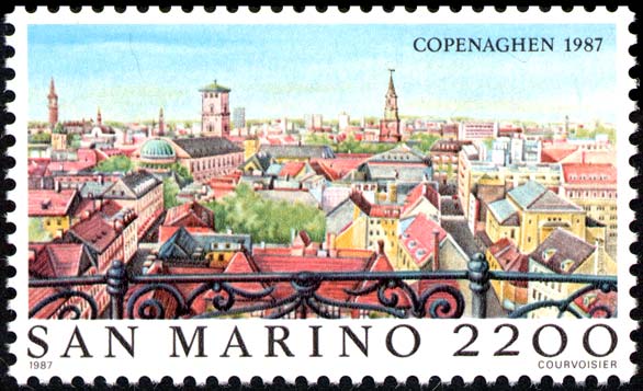 Esposizione filatelica internazionale, a Copenaghen - Copenaghen, nel 1987