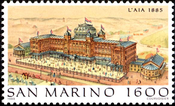 Esposizione filatelica internazionale, all´Aia - L´Aia, nel 1885 [ Den Haag ]