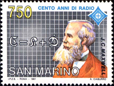Centenario della radio - Ritratto di James Clerk Maxwell