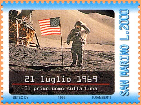 Inaugurazione della televisione - Amstrong 1° uomo sulla Luna