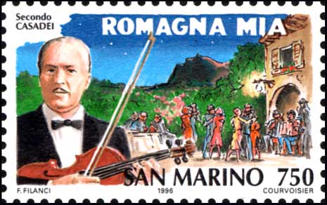 Storia della canzone italiana - Secondo Casadei, Romagna mia