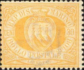 Chiffre und Wappen in einem ovalen Rahmen