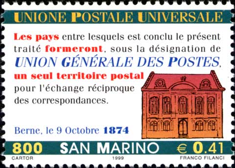 125° anniversario dellunione postale universale