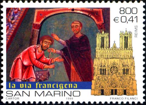 Giubileo del 2000 - Affresco e cattedrale di Reims