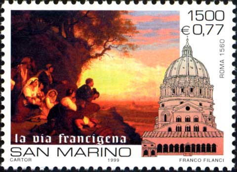 Giubileo del 2000 - Affresco e basilica di S.Pietro