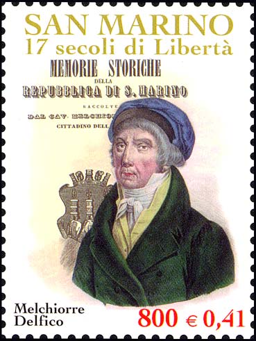 1700° anniversario della fondazione della repubblica di San Marino - Melchiorre Delfico