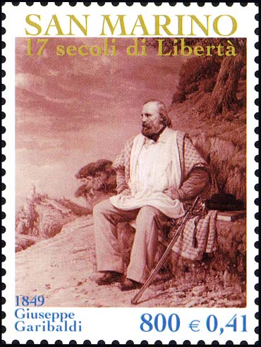 1700° anniversario della fondazione della repubblica di San Marino - Giuseppe Garibaldi a San Marino