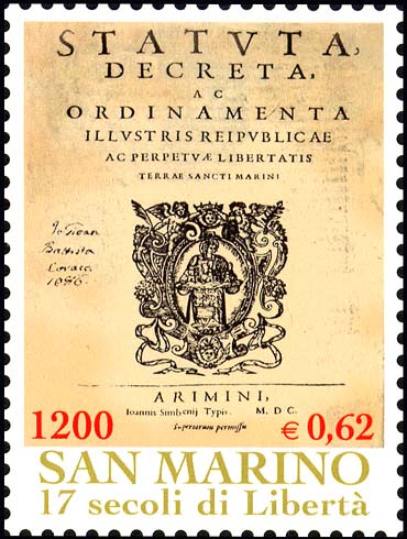 1700° anniversario della fondazione della repubblica di San Marino