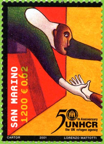 50° anniversario dell´alto commissariato delle nazioni unite per i rifugiati