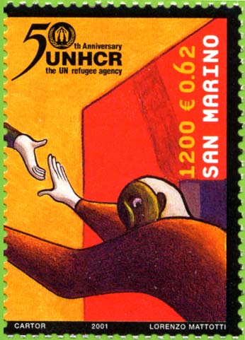 50° anniversario dell´alto commissariato delle nazioni unite per i rifugiati