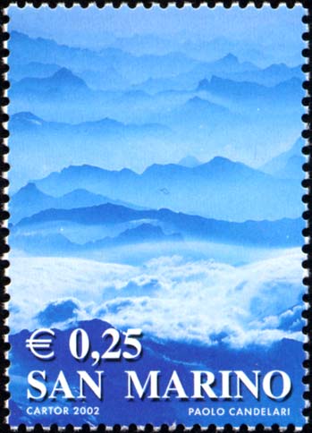 I colori della vita - Paesaggio montano (azzurro)