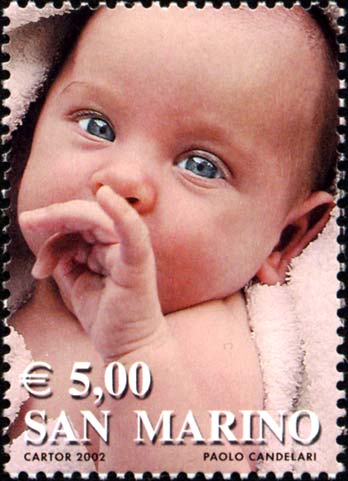 I colori della vita - Volto di una neonata (rosa)