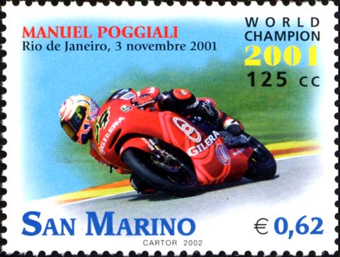 Manuel Poggiali campione del mondo di motociclismo 125cc