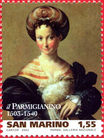 Grandi maestri della pittura - Ritratto di giovane donna, opera di Parmigianino