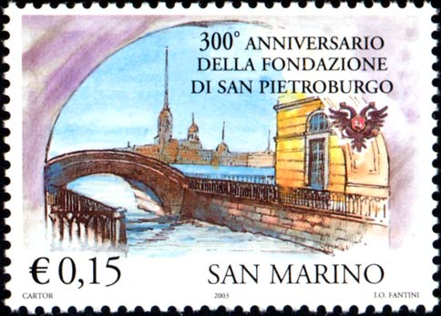 300° anniversario di san Pietroburgo - Canale d´inverno