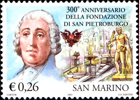 300° anniversario di san Pietroburgo - F.Rastrelli