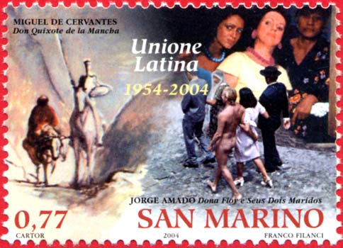 Unione latina - Letteratura, don Chisciotte e Donna Flor e i suoi due mariti