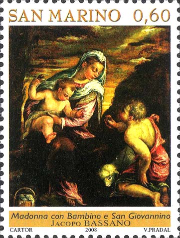 Capolavori che ritornano - Madonna con Bambino e S.Giovannino, opera di J.Bassano
