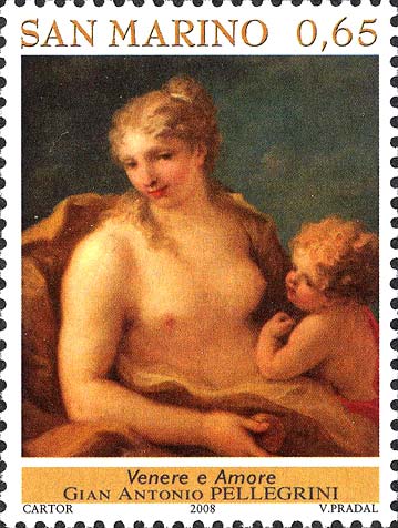 Capolavori che ritornano - Venere e Amore, opera di G.A.Pellegrini