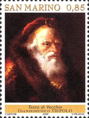 Capolavori che ritornano - Testa di vecchio, opera di G.Tiepolo