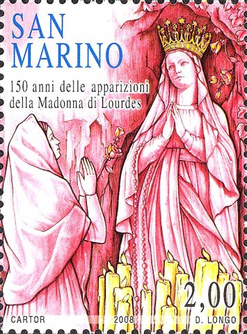 150° anniversario delle apparizioni della Madonna di Lourdes
