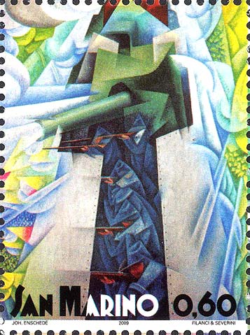 Futurismo - Treno armato, opera di Gino Severini