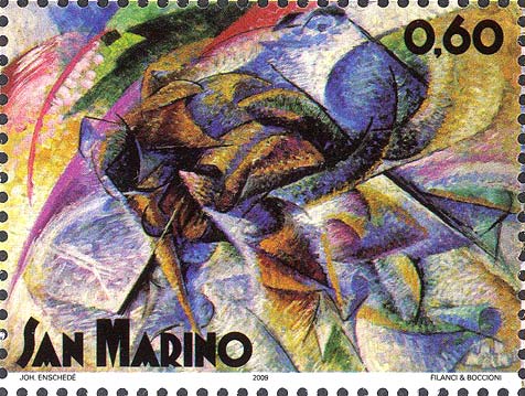 Futurismo - Ciclista, opera di Umberto Boccioni