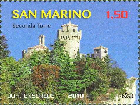 Emissione congiunta San Marino Gibilterra - Seconda torre di San Marino