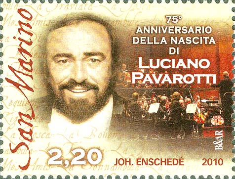 75° anniversario della nascita di Luciano Pavarotti