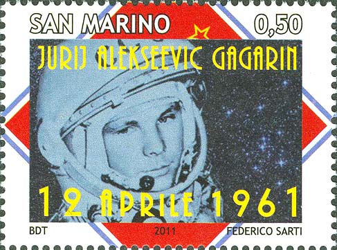 50° anniversario dei primi uomini nello spazio - Jurij Gagarin