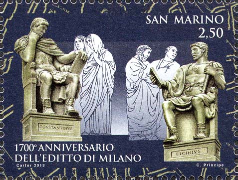 1700° anniversario dell´editto di Milano - Costantino e Licinio