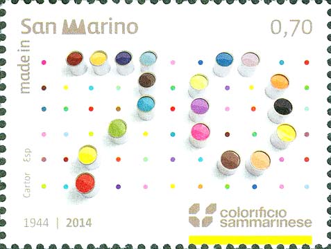 70° anniversario della fondazione del colorificio sammarinese