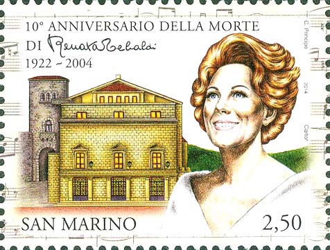 10° anniversario della morte di Renata Tebaldi - Renata Tebaldi e teatro Titano, a San Marino